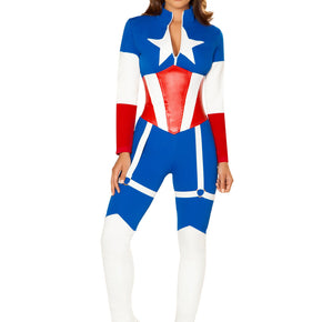 4852 - Roma Costume 2pc American Commander Marvel Captain America